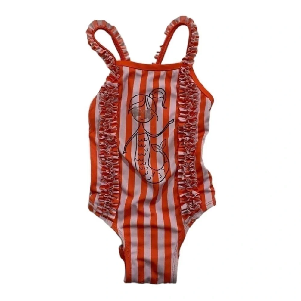 Baby Gap Girls One Piece Bathing Suit Mermaid Swim Pool Ocean 18-24 Months